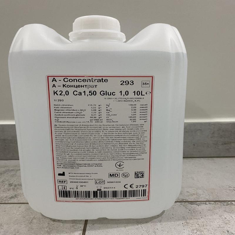 Концентрат діалізний А – компонент, тип 293